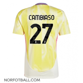 Billige Fotballdrakt Juventus Andrea Cambiaso #27 Replika Bortedrakt 2024-25 Kortermet